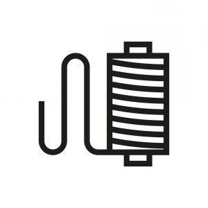 300x300 Thread Spool Icon On White Background Vector Studiogrfx