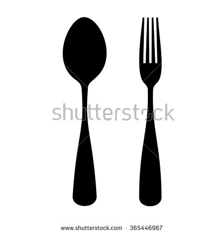 450x470 Fork Vector Group With Items