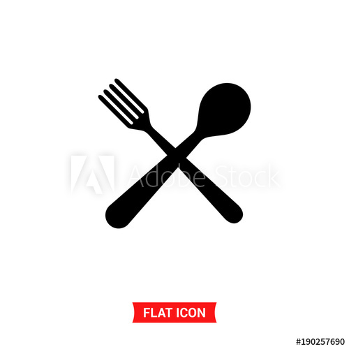 500x500 Spoon Fork Vector Icon