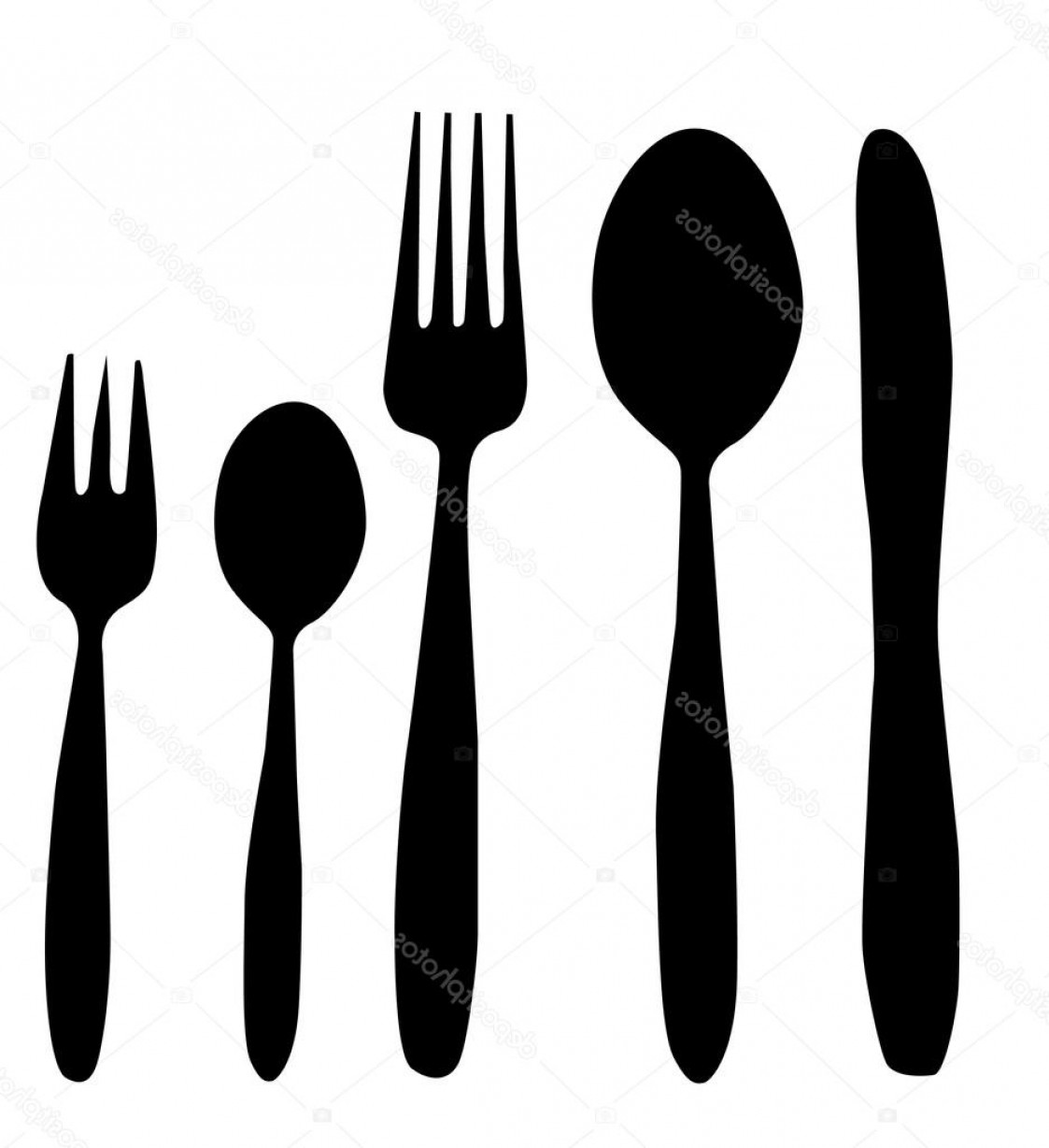 1123x1228 Stock Illustration Spoon Knife And Fork Vector Soidergi