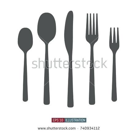 450x429 Fork Knife Spoon Vector