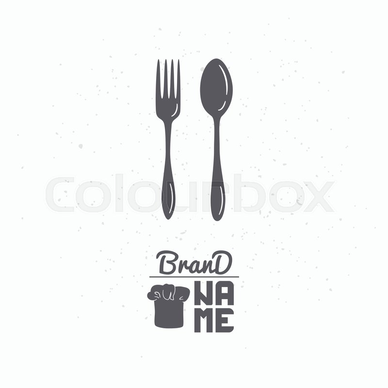 800x800 Hand Drawn Silhouette Of Spoon And Stock Vector Colourbox