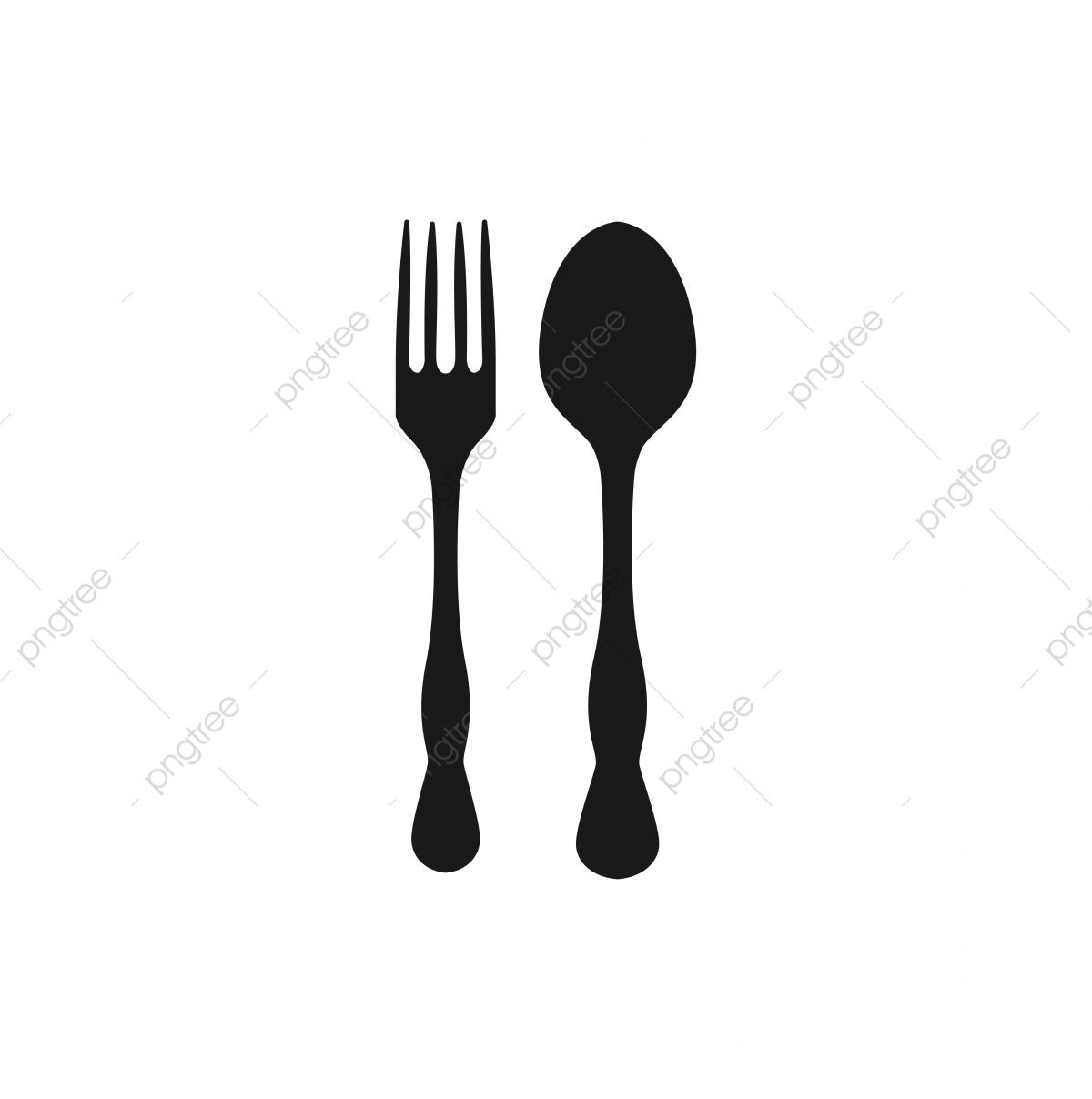 1200x1208 Illustration Of Spoon And Fork Graphic Design Template Vector