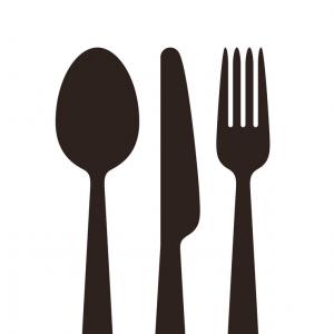 300x300 Spoon Fork And Knife Sign Vector Hoodamath