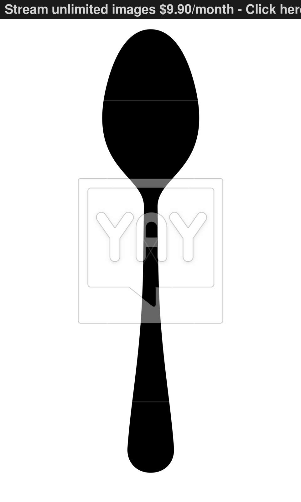 961x1600 Spoon Dark Silhouette Vector