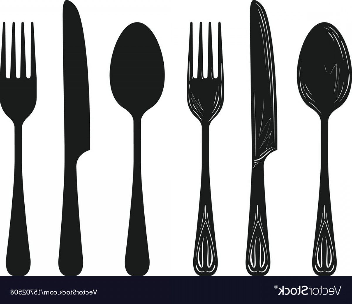 1200x1038 Tableware Such As Spoon Knife Fork Silhouette Vector Cultracing