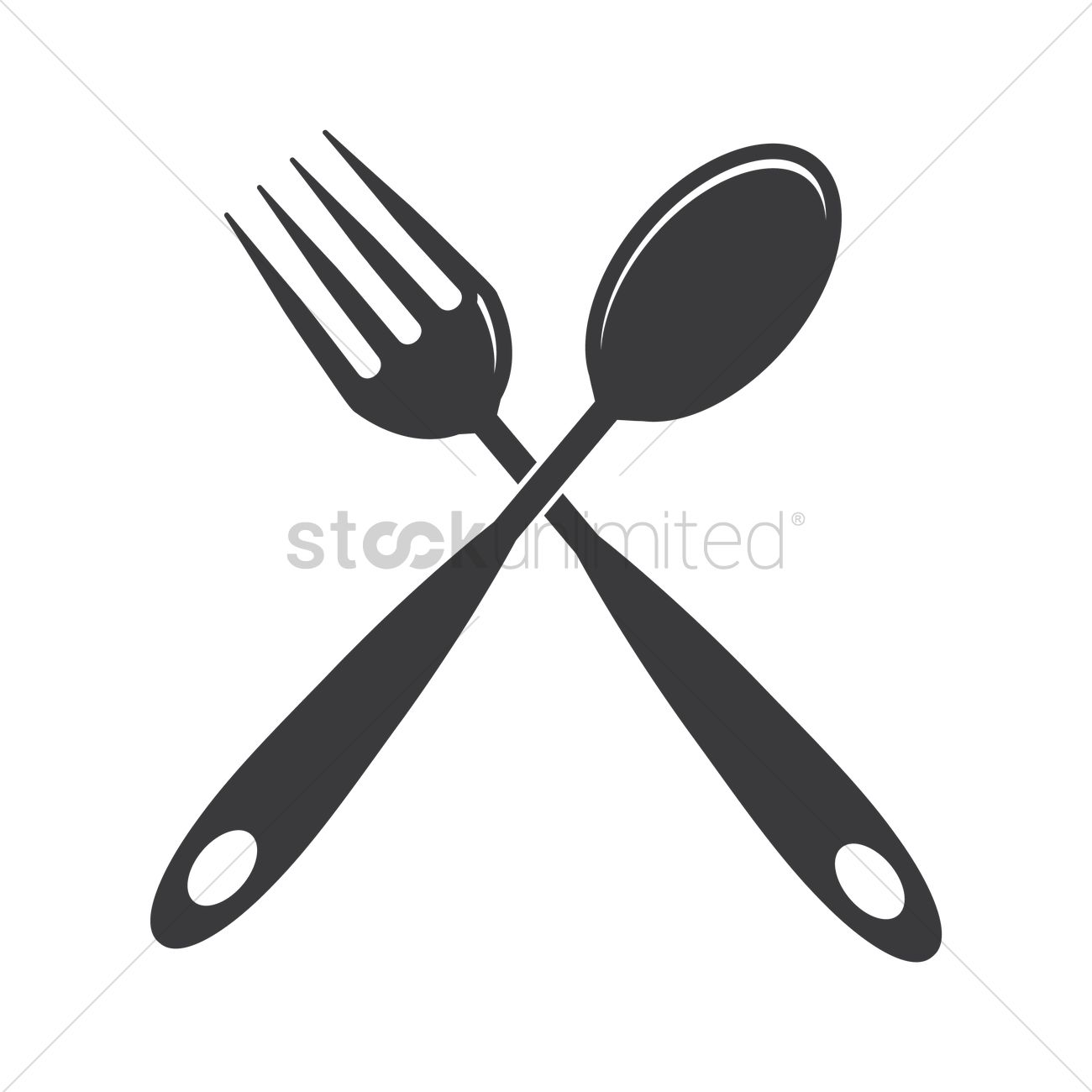1300x1300 Fork And Spoon Vector Image