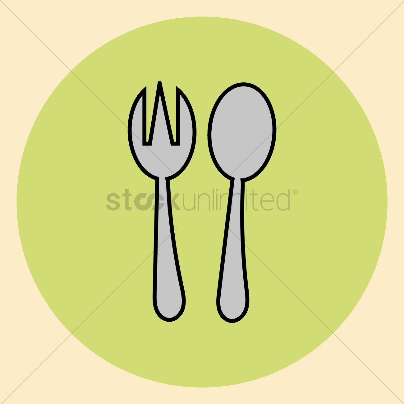 Free Fork And Spoon Vector Image 1300x1300 Free Fork And Spoon Vector Image