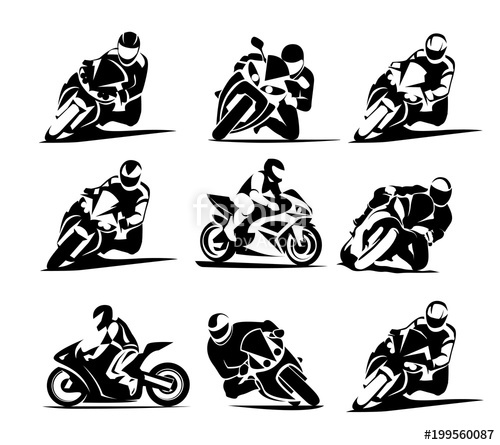 500x445 Motorcycle Icon Sportbike Stock Image And Royalty Free Vector