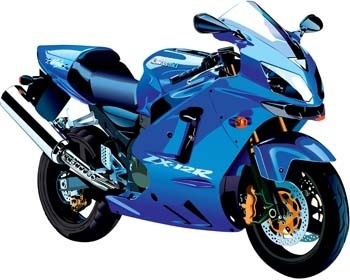 350x280 Sport Bike Free Vector Download