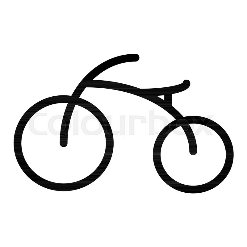 800x800 Bicycle Line Icon Bike Vector Stock Vector Colourbox