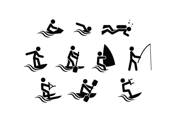 Free Water Sport Icon Vector Stock Images 700x490 Free Water Sport Icon Vector Stock Images