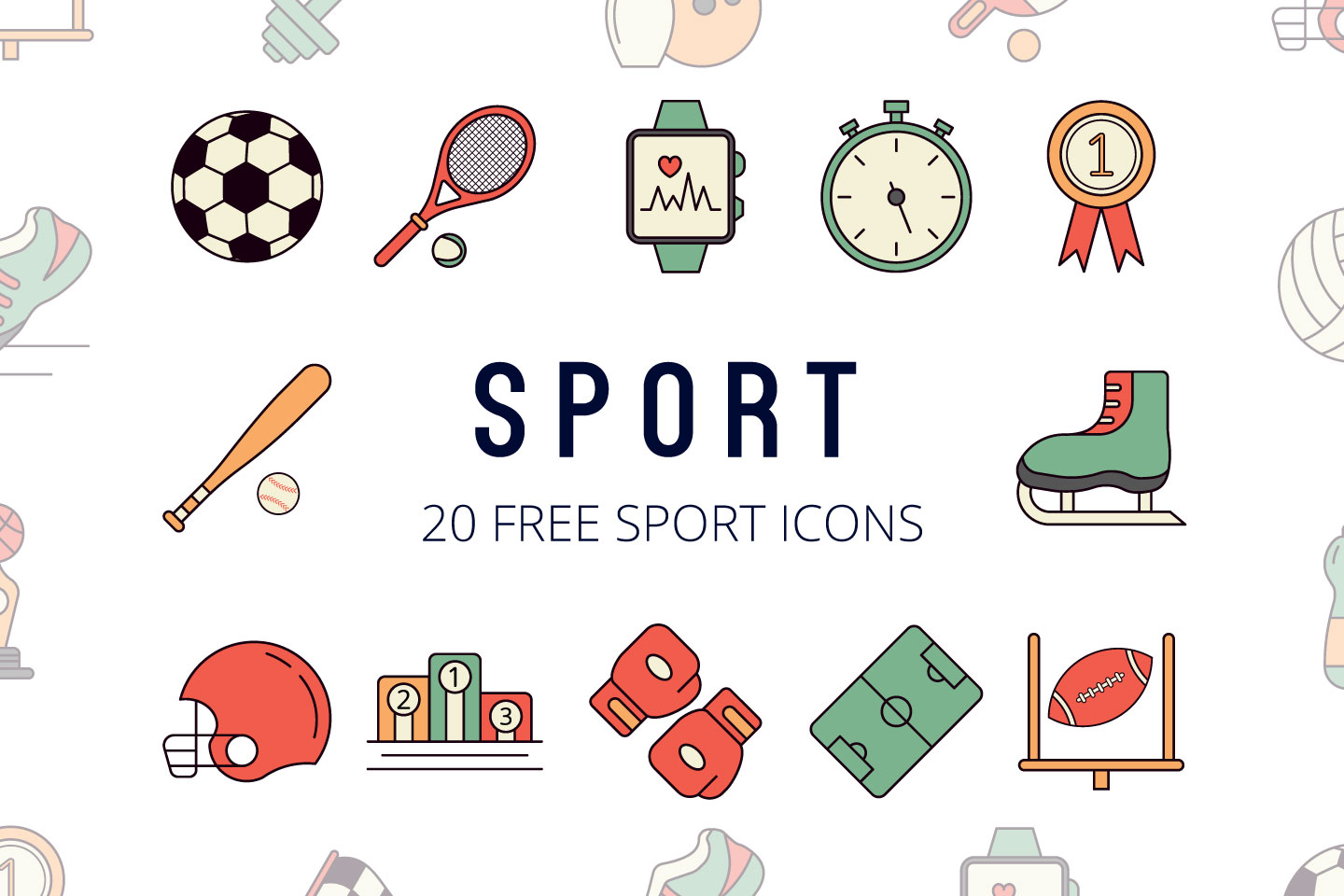 Sport Vector Free Icon Set 1440x960 Sport Vector Free Icon Set