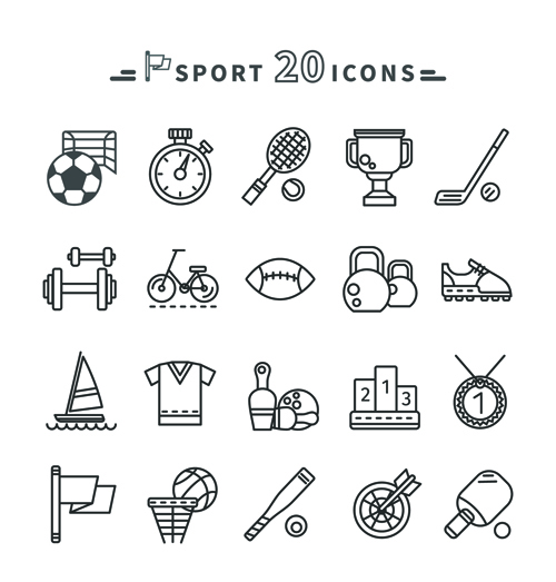 Sport Icons Black Outline Vector Free Download 500x523 Sport Icons Black Outline Vector Free Download