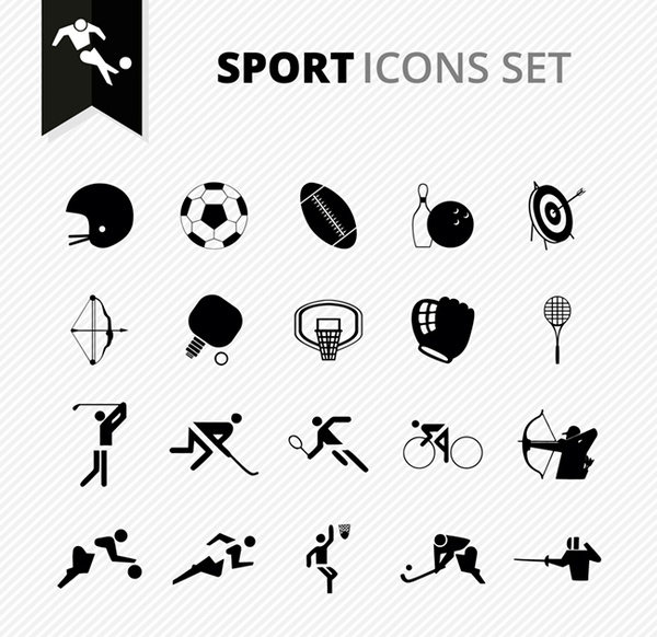 Sport Icons Set Free Vector In Encapsulated Postscript 600x582 Sport Icons Set Free Vector In Encapsulated Postscript
