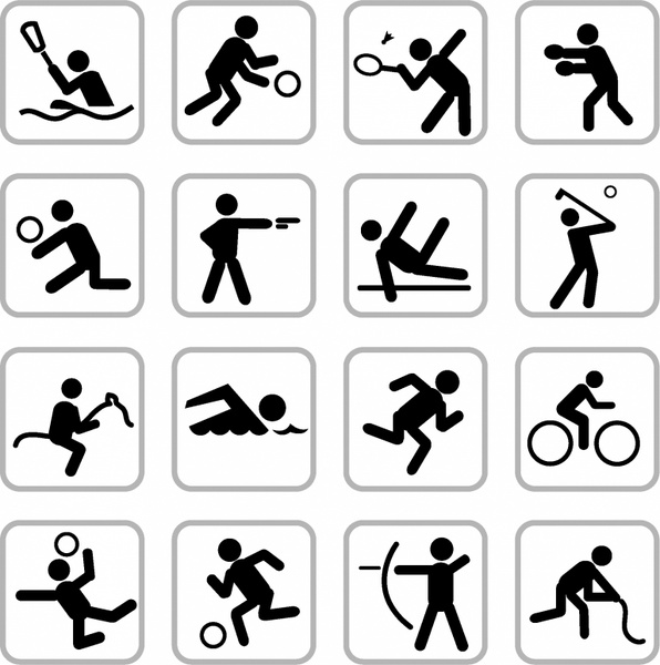 Sports Icons Free Vector In Adobe Illustrator 596x600 Sports Icons Free Vector In Adobe Illustrator
