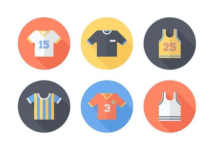 700x490 Free Sports Jersey Vector Icons