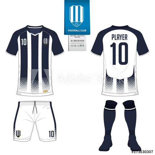 500x500 Soccer Jersey Or Football Kit, Short, Sock Template For Sport Club