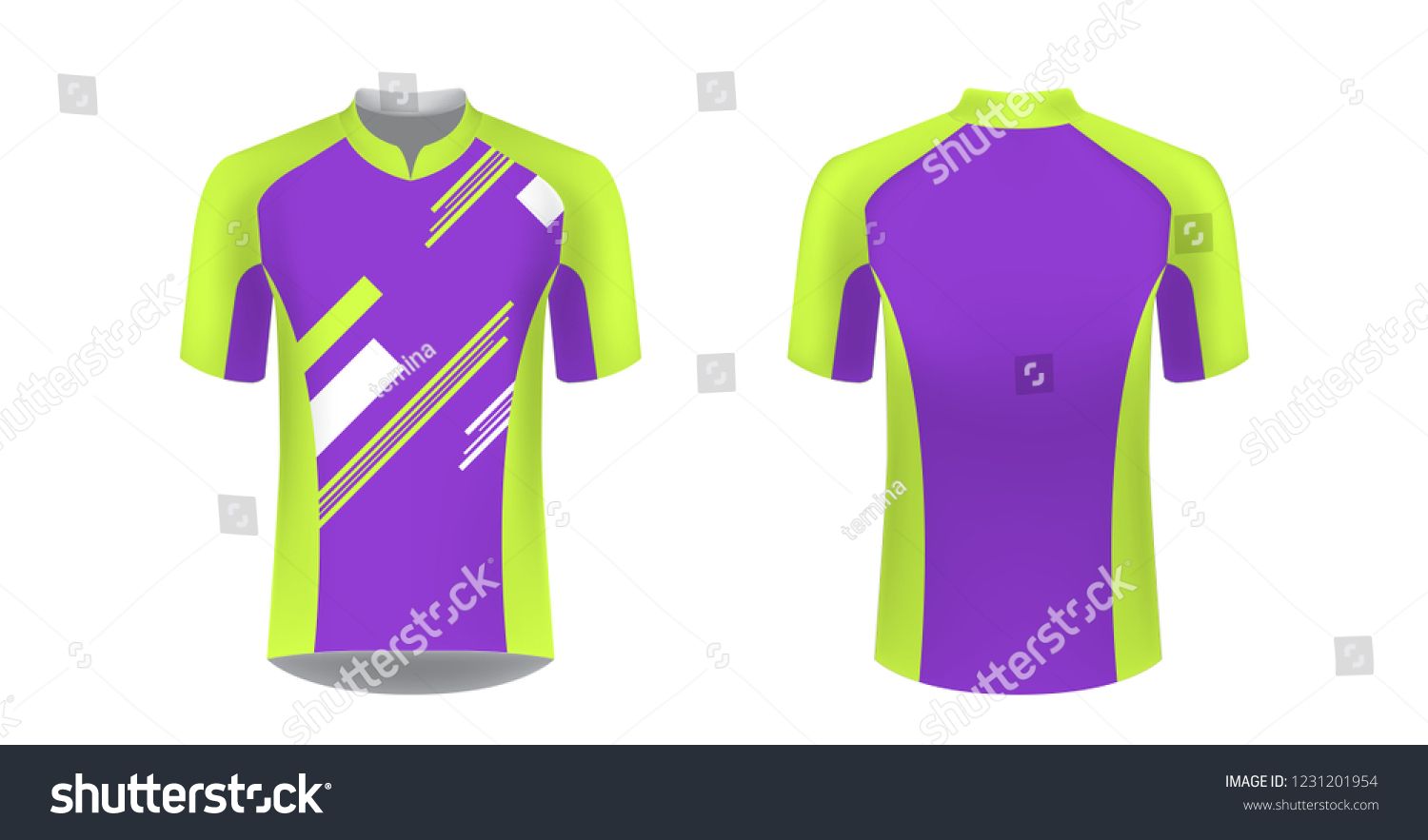 1500x883 Cycling Jersey Vector Mockup T Shirt Sport Design Template