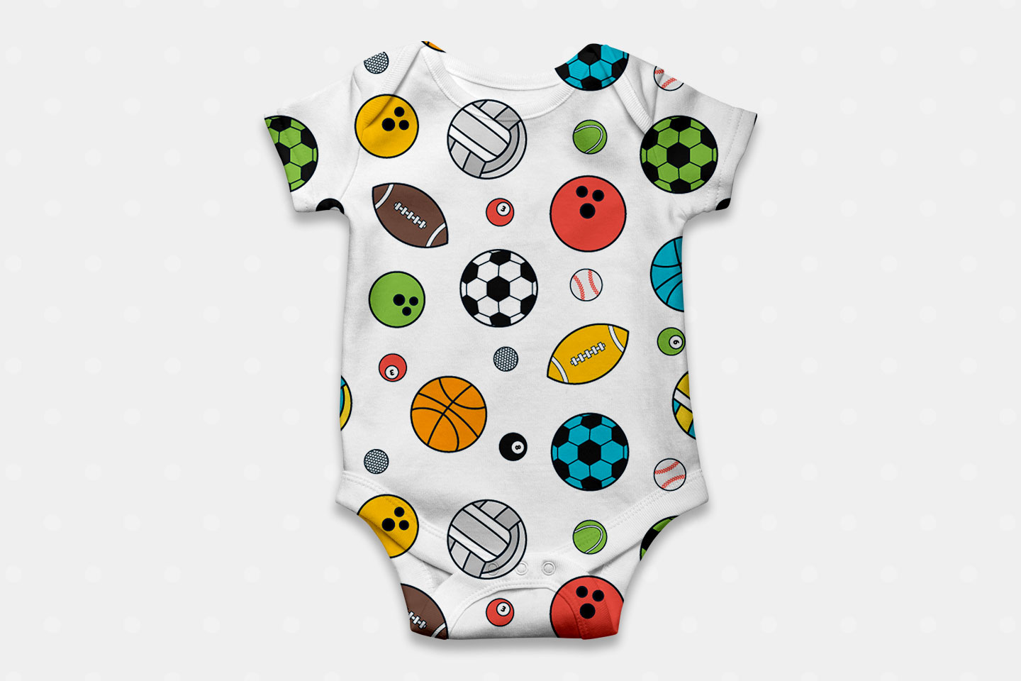 1440x960 Sport Balls Free Vector Seamless Pattern