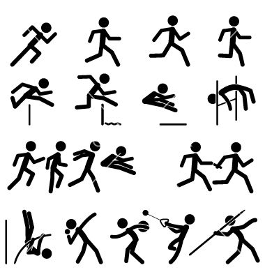 Sport Pictogram Icon Set Track And Field Vector 380x400 Sport Pictogram Icon Set Track And Field Vector