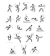 Sports Linear Pictogram Vector Art Illustration Children Playing 211x235 Sports Linear Pictogram Vector Art Illustration Children Playing