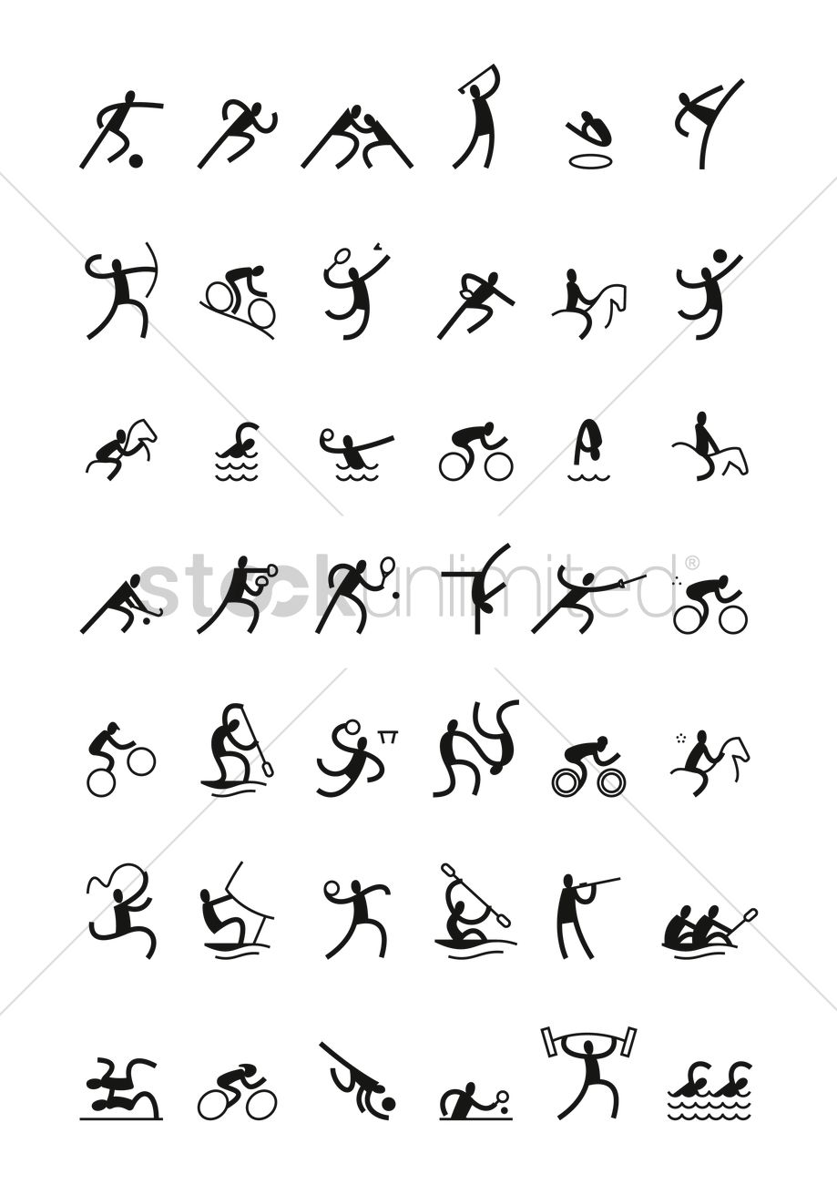 Sport Pictogram Vector at Vectorified.com | Collection of Sport ...