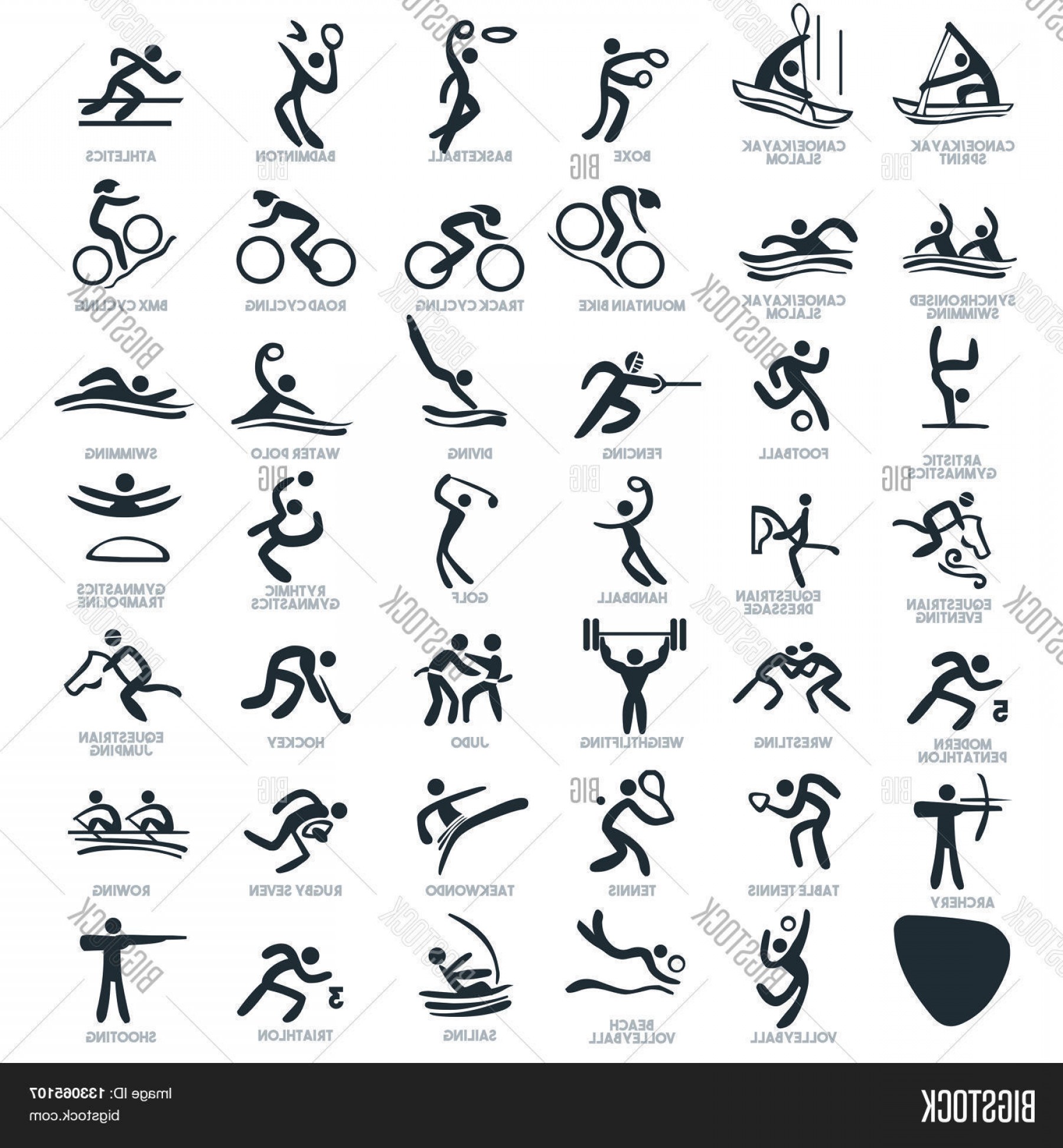 Sport Pictogram Vector at Vectorified.com | Collection of Sport ...