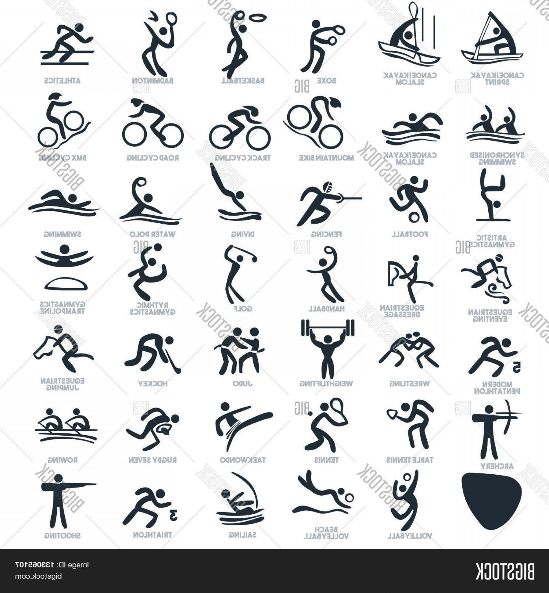 Sport Pictogram Vector At Vectorified Collection Of Sport 