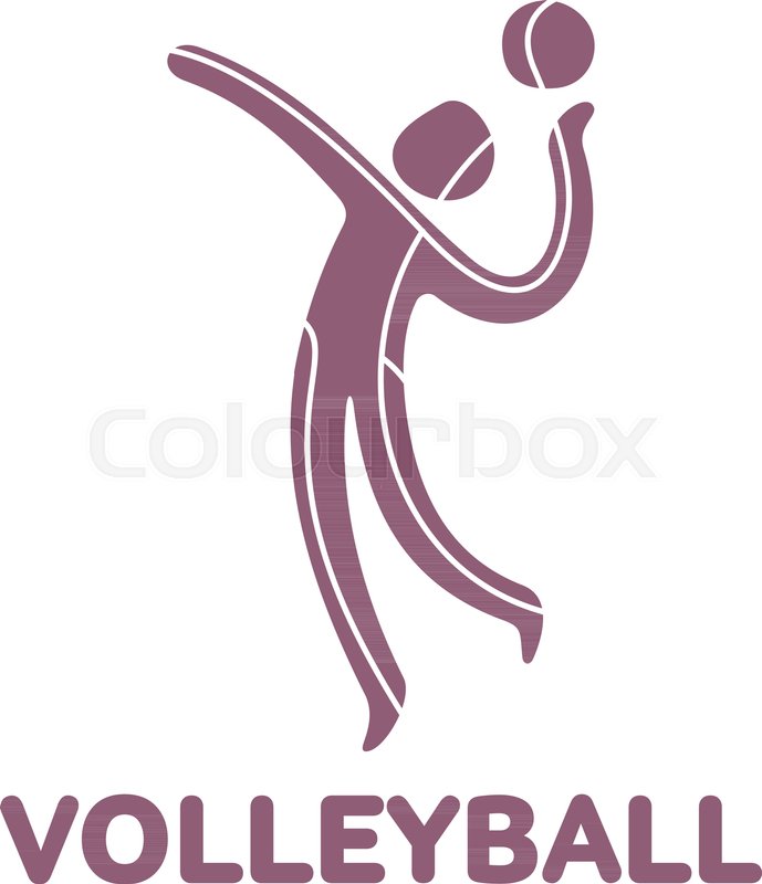 Volleyball Sport Game Competition Stock Vector Colourbox 689x800 Volleyball Sport Game Competition Stock Vector Colourbox