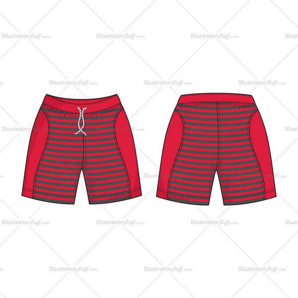 600x600 Men Sport Sweat Shorts Vector Template Templates For Fashion