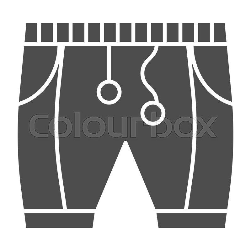 800x800 Men Shorts Solid Icon Pants Vector Stock Vector Colourbox