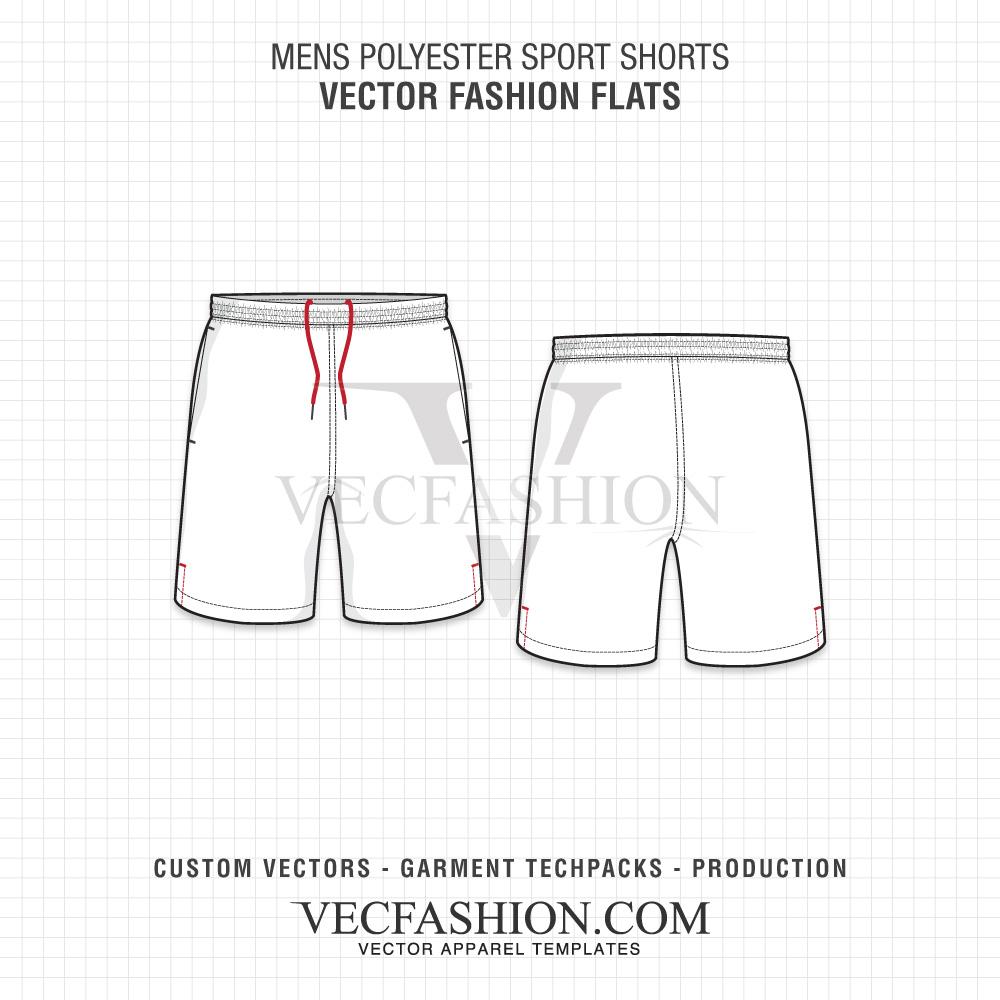 1000x1000 Mens Polyester Sport Shorts