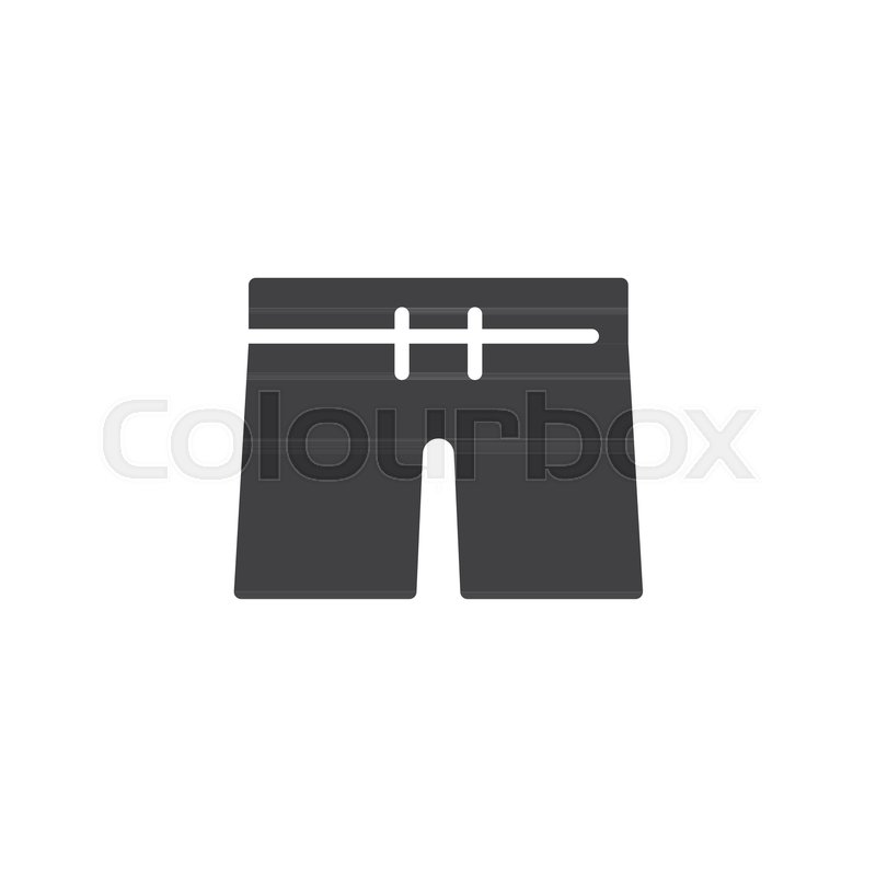 800x800 Swim Sport Shorts Vector Icon Filled Stock Vector Colourbox