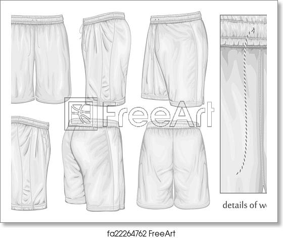 560x470 Free Art Print Of Men's White Sport Shorts Men's White Sport