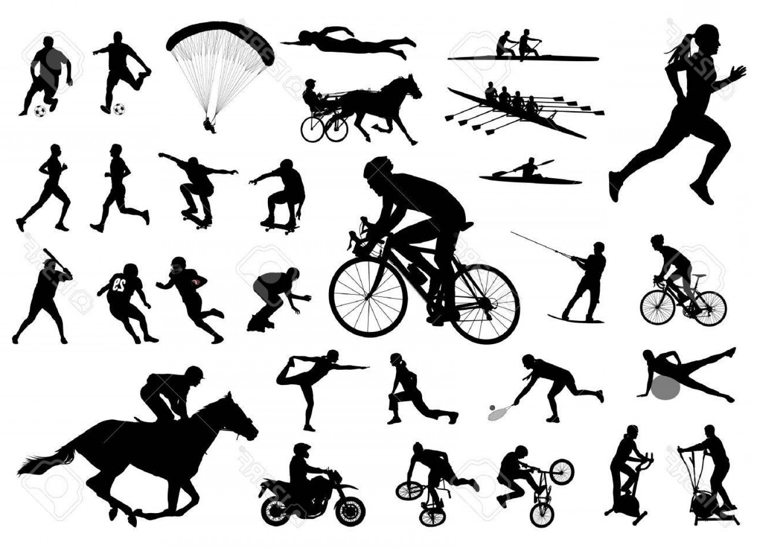 1560x1129 Photostock Vector High Quality Sport Silhouettes Vector Soidergi