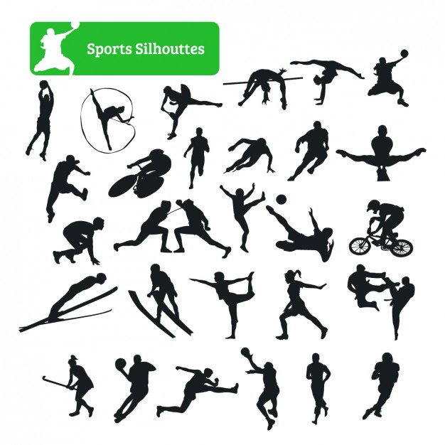 626x626 Sport Silhouette Collection Vector Free Download