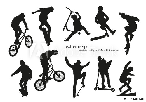 500x351 Extreme Sport Silhouette