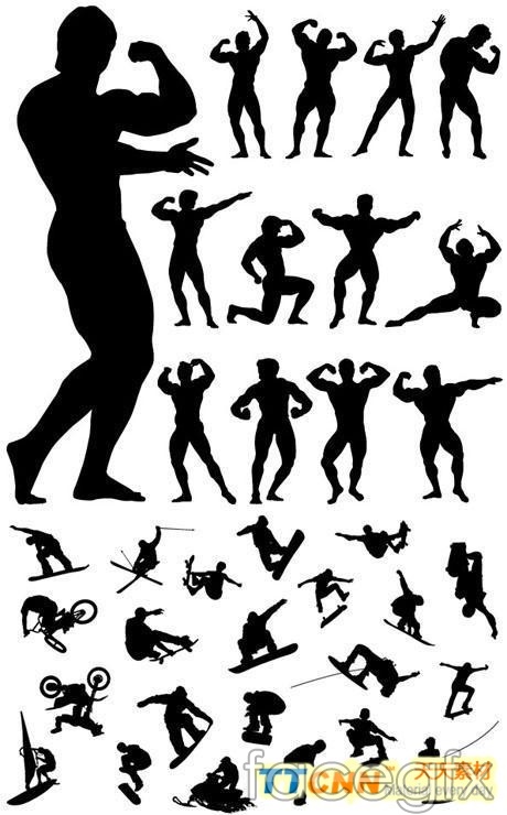 460x740 Figure Sports Silhouettes Vector Over Millions Vectors, Stock