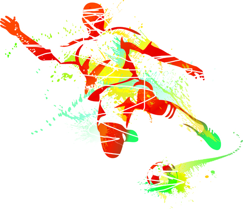 500x430 Colored Sports Elements Vector Art Free Download