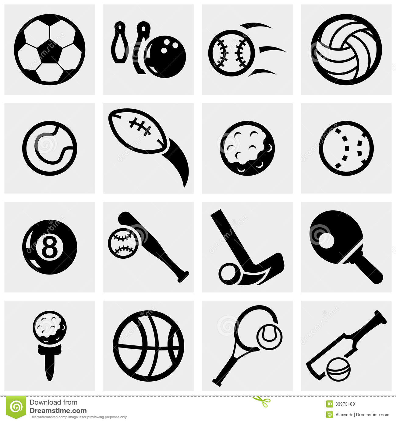 1300x1390 Vector Sport Icons Images