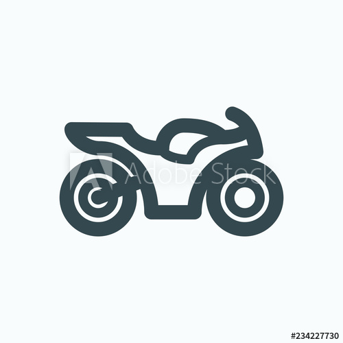 500x500 Motorcycle Icon, Sport Motorbike, Sportbike Vector Icon