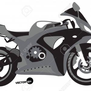 300x300 Vector Illustration Motorcycle Racer On Sportbike Studiogrfx
