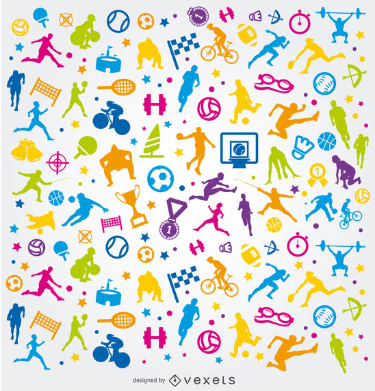 548x570 Colorful Olympic Sports Background