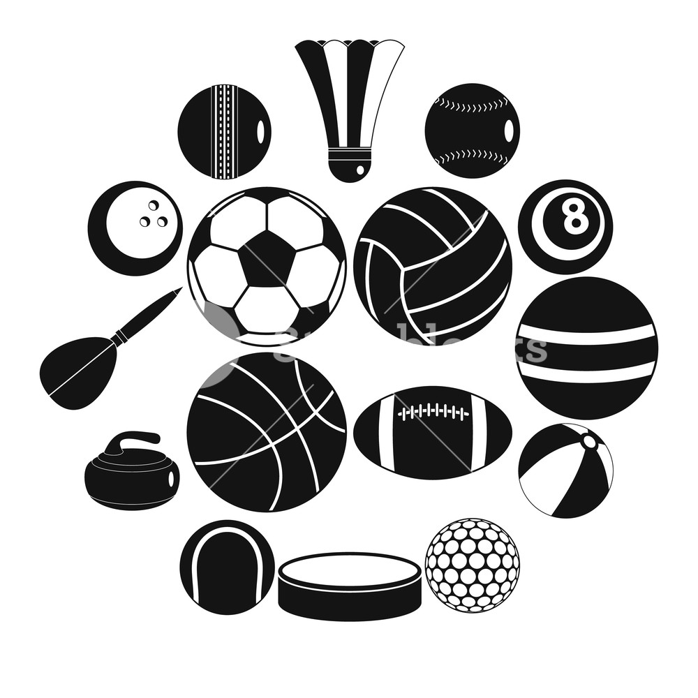 Sport Balls Icons Set Flat Illustration Of Sport Balls Vector 1000x1000 Sport Balls Icons Set Flat Illustration Of Sport Balls Vector