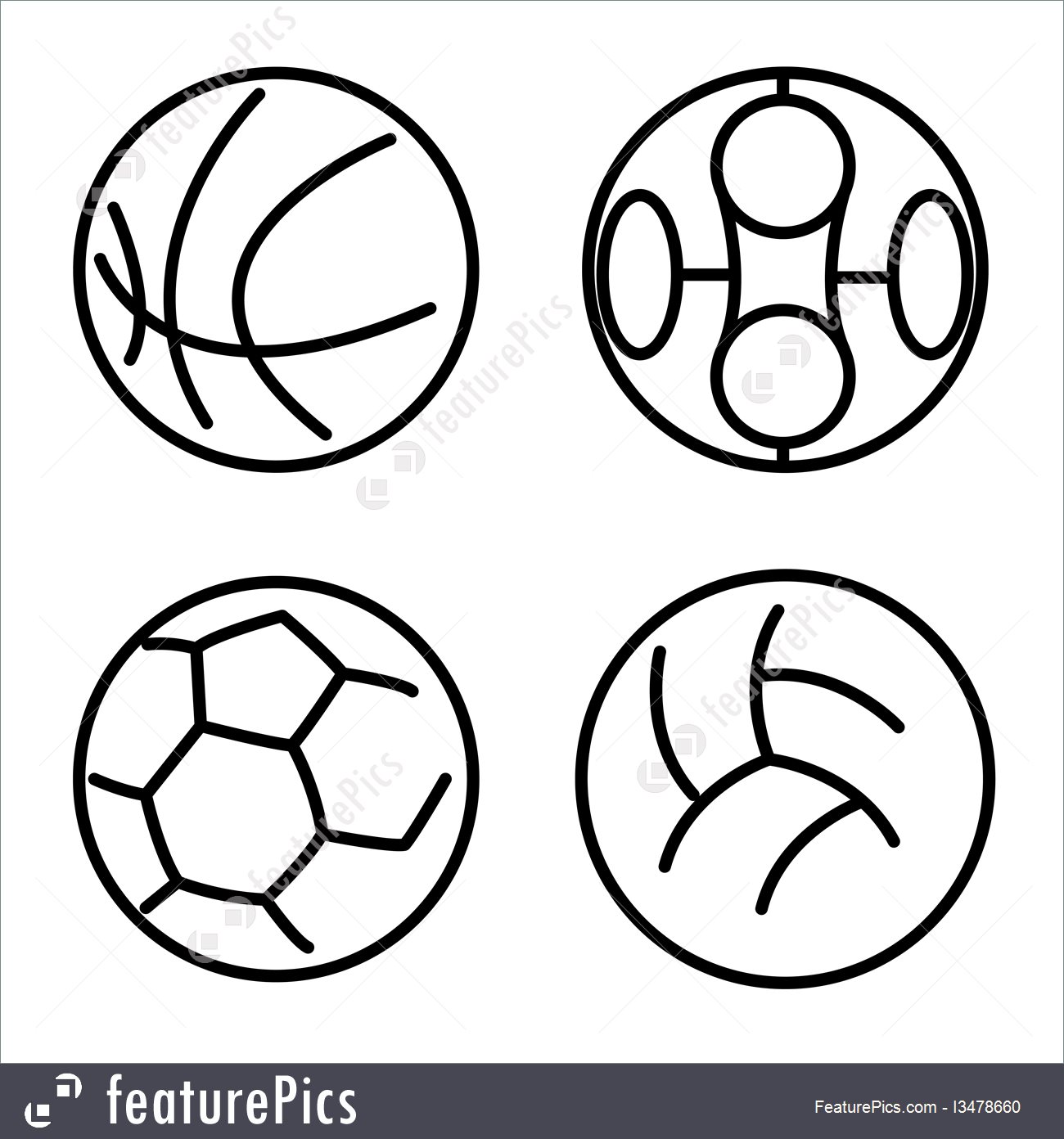 Sports And Recreation Set Sport Balls Vector 1300x1392 Sports And Recreation Set Sport Balls Vector