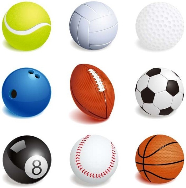 Vector Illustration Of Sport Balls Free Vector In Encapsulated 595x600 Vector Illustration Of Sport Balls Free Vector In Encapsulated