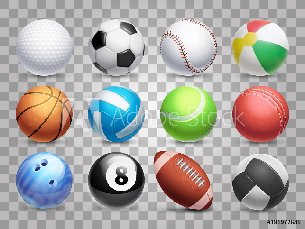 Photo Art Print Realistic Sports Balls Vector Big Set Isolated 1000x750 Photo Art Print Realistic Sports Balls Vector Big Set Isolated