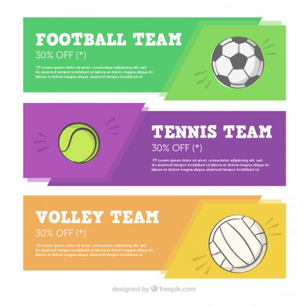 Sports Banner Vector at Vectorified.com | Collection of Sports Banner ...