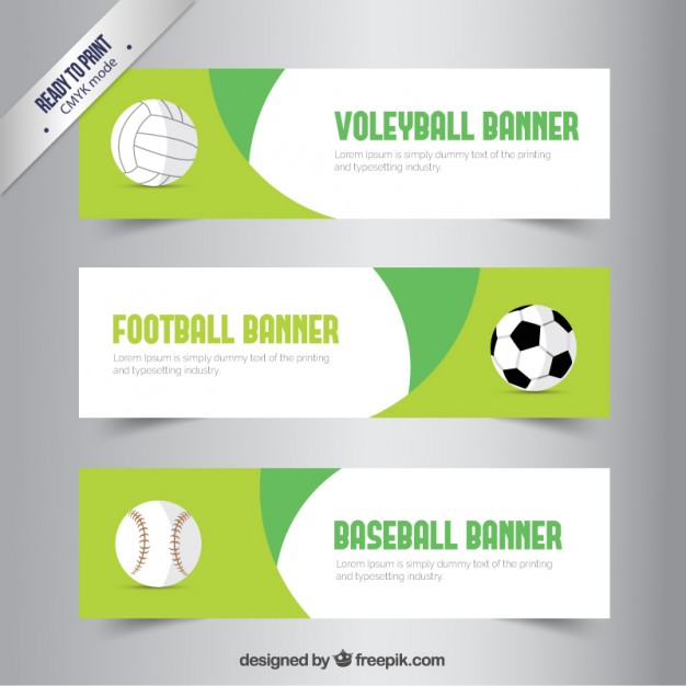 626x626 Sport Banners Vector Free Download